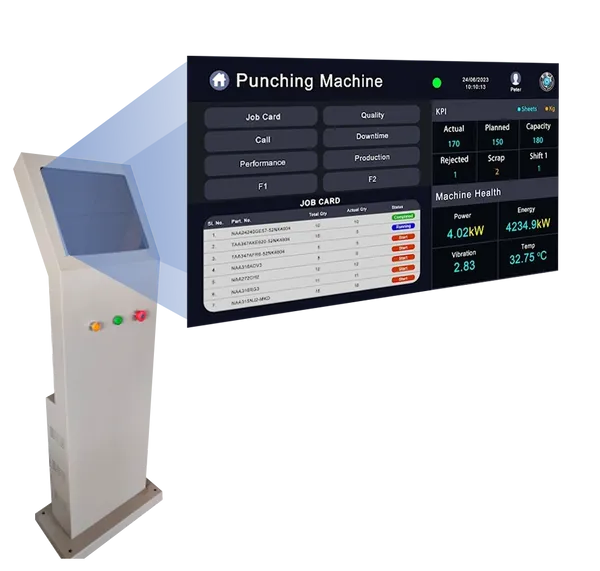 Smart HMI display for real-time monitoring