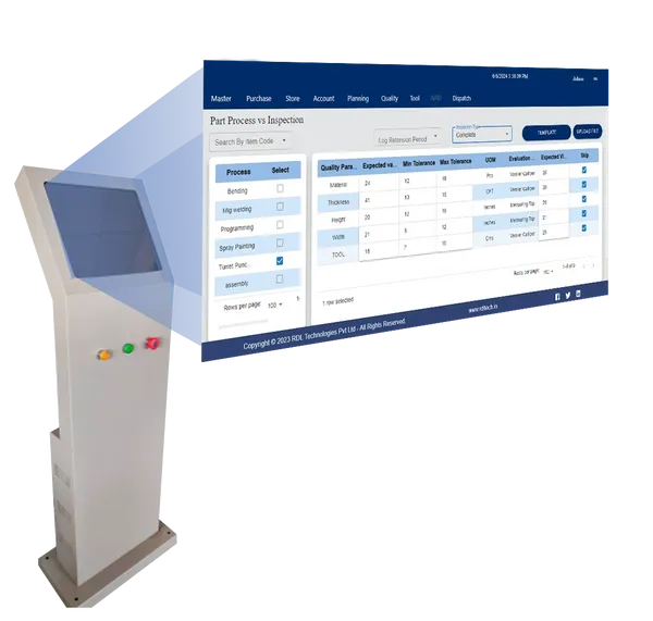 Real-time process visualization on HMI display